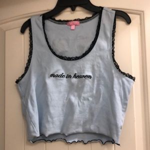Sugar Thrillz baby doll tank, XL, above belly button